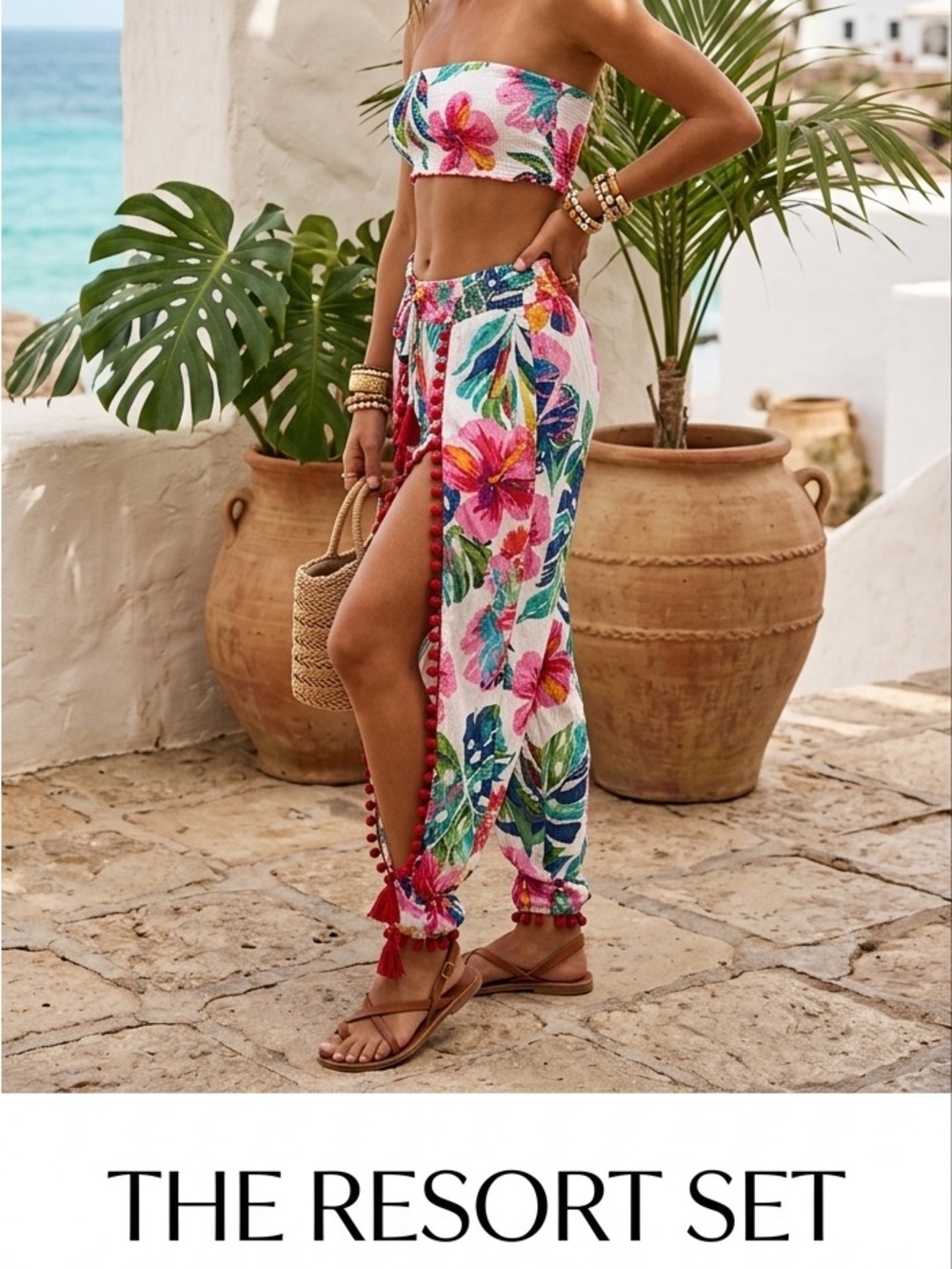 Gil Soul Resort Colorful Pants and Top Set